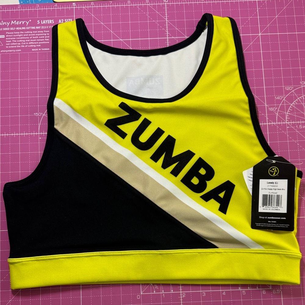 Zumba Fitness Sunflower High Neck Bra
